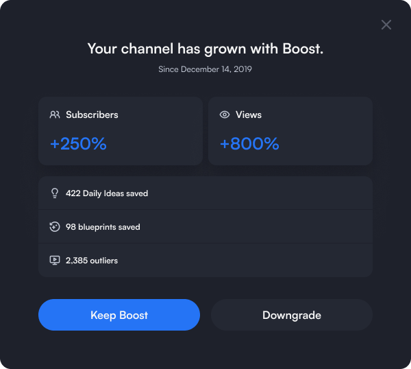 Highlighting subscriber and view growth since joining