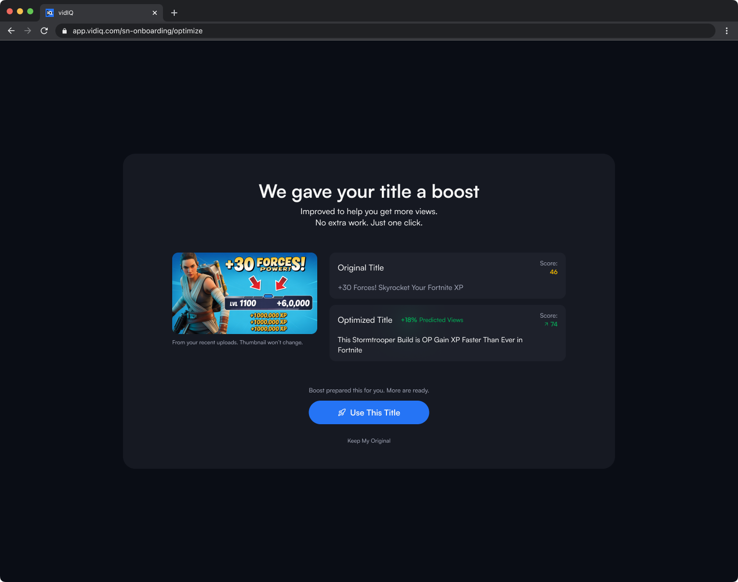 Title boost - the new step